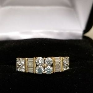14k yellow gold anniversary/ wedding ring 1.78ca